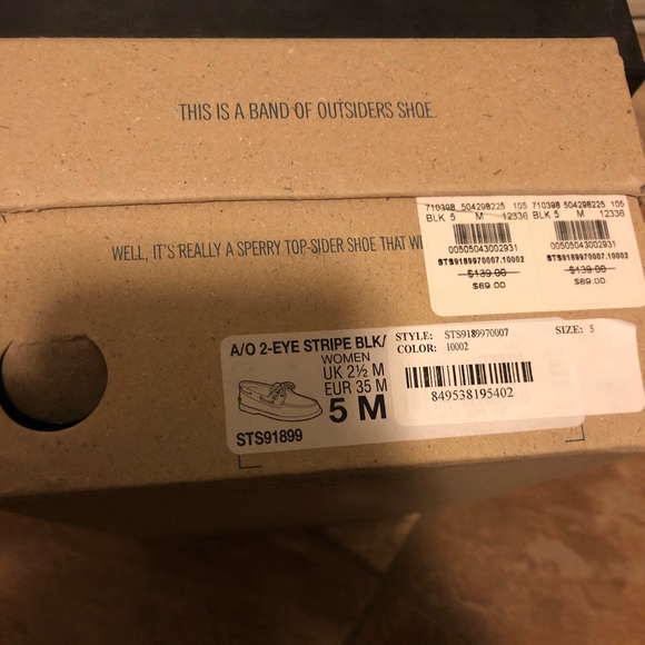 New w/Box Band of Outsiders collab w/Sperry Shoes - Picture 7 of 9